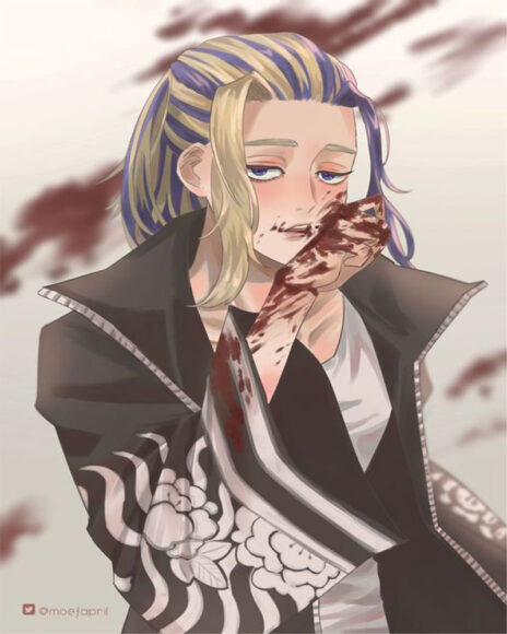 Ảnh Wakasa khi bị thương