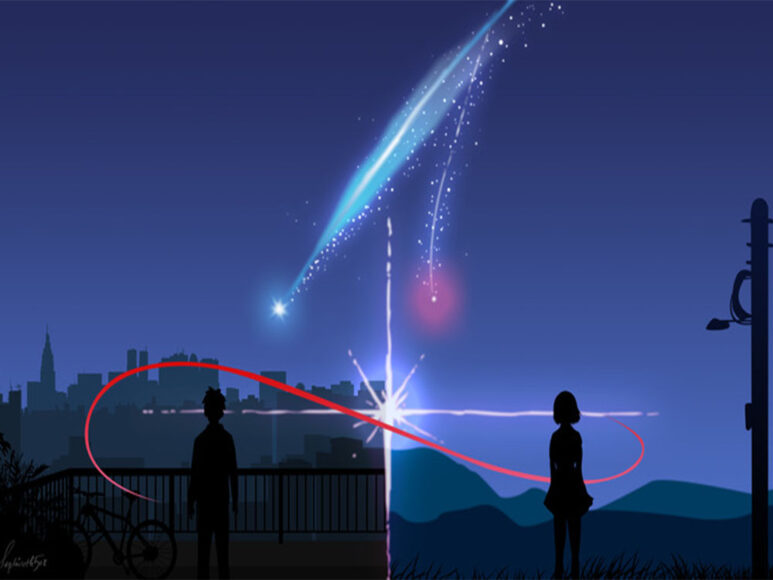 Ảnh Your Name hai bên thế giới