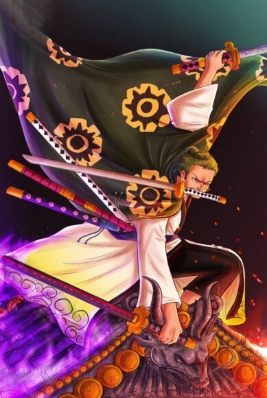 Ảnh Zoro ngầu làm hình nền điện thoại