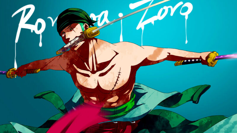 Ảnh Zoro ngầu ngậm kiếm