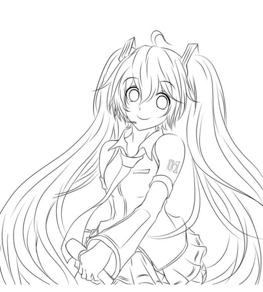 Ảnh anime không tô màu