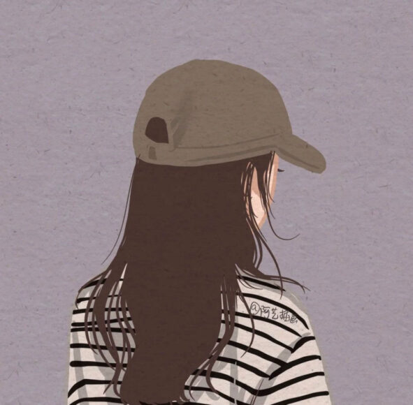 Ảnh avatar Tiktok cô gái quay lưng