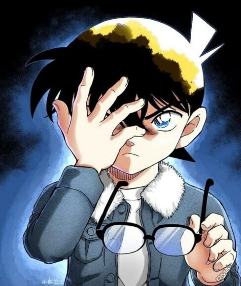 Hình Conan ngầu khi tháo kính