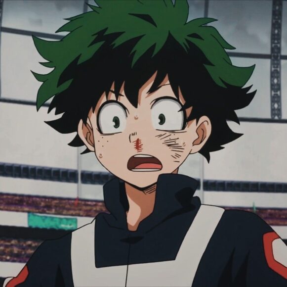 Hình Deku khi bị thương