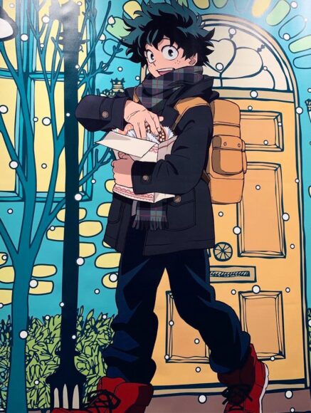 Hình Deku trong mùa đông