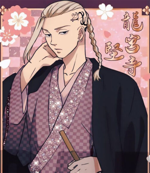 Hình Draken mặc kimono