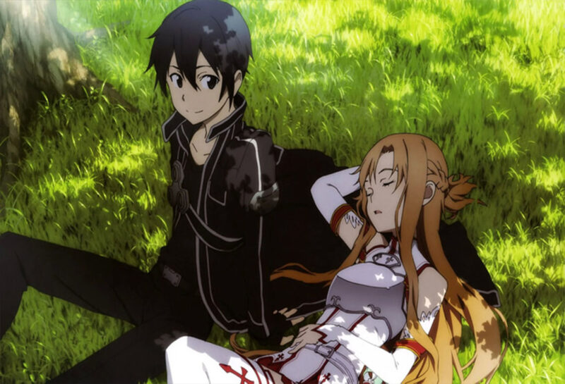 Hình Kirito và Asuna lãng mạn trong rừng