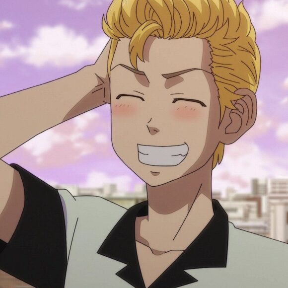 Hình Takemichi đỏ mặt