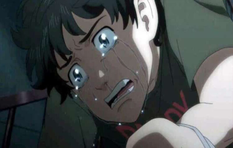 Hình Takemichi khóc