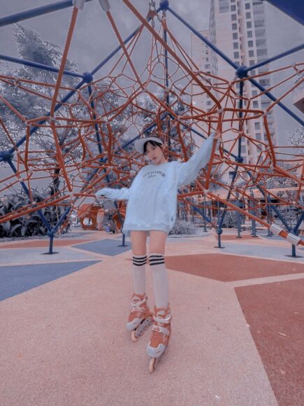 Hình Yummie trượt patin