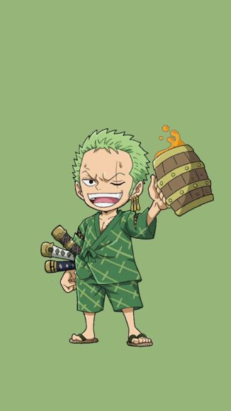 Hình Zoro chibi hài hước