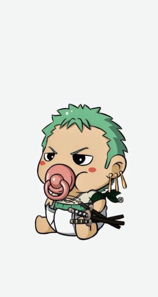 Hình Zoro chibi ngày bé