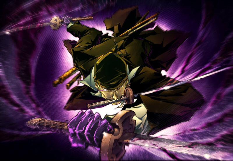 Hình Zoro ngầu khi đại chiến