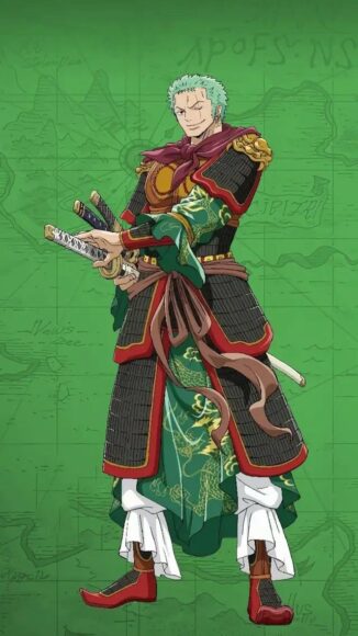 Hình Zoro ngầu khi mặc áo giáp
