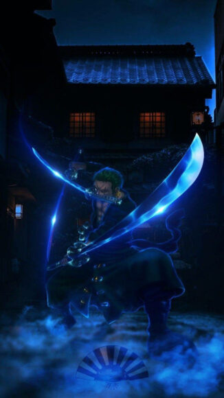 Hình Zoro ngầu trong đêm