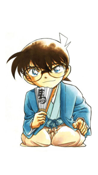 Hình ảnh Conan ngầu mặc kimono