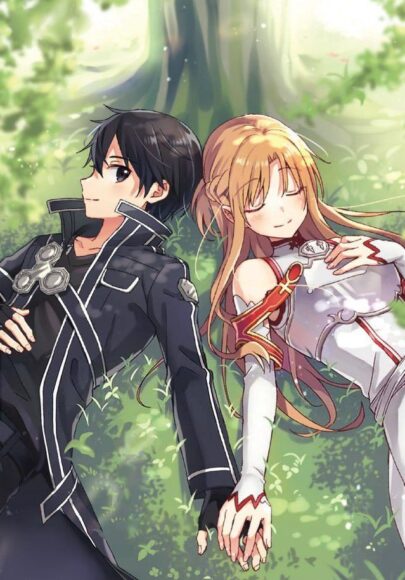 Hình ảnh Kirito và Asuna nắm tay nhau