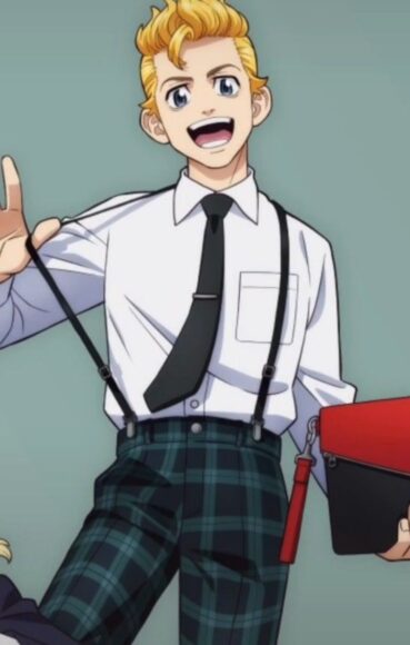 Hình ảnh Takemichi mặc áo sơ mi trắng