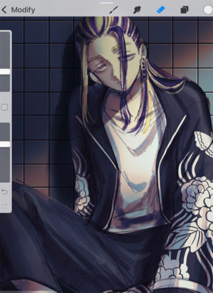 Hình ảnh Wakasa chán nản