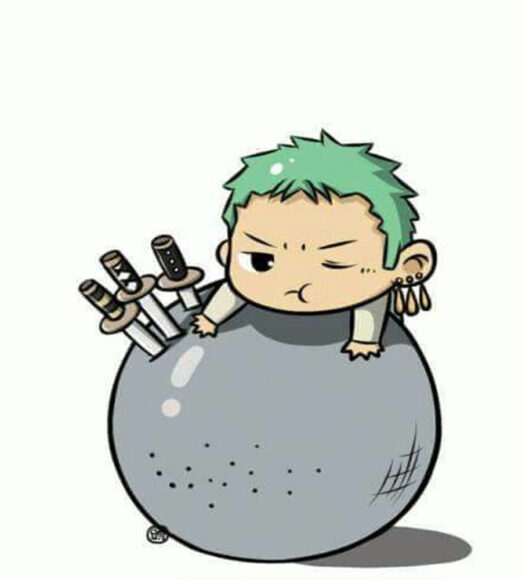 Hình ảnh Zoro chibi bé dễ thương