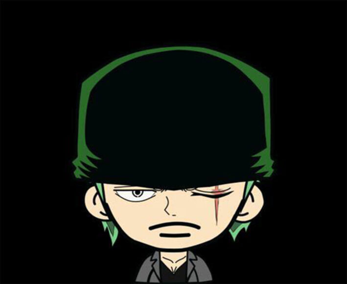 Hình ảnh Zoro chibi nguy hiểm
