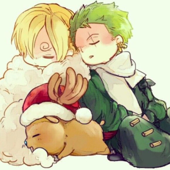 Hình ảnh Zoro chibi và Sanji