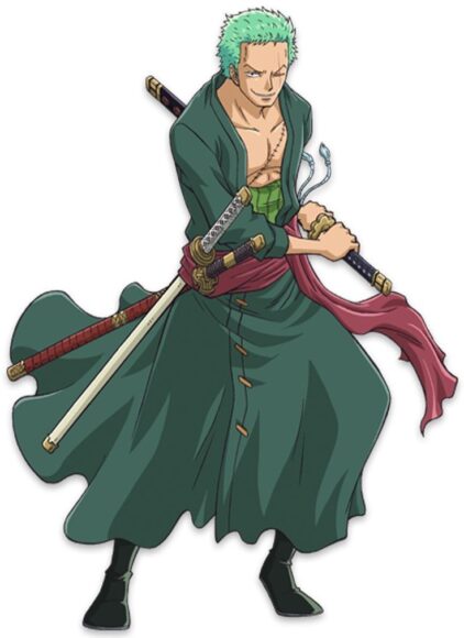 Hình ảnh Zoro ngầu khi rút kiếm