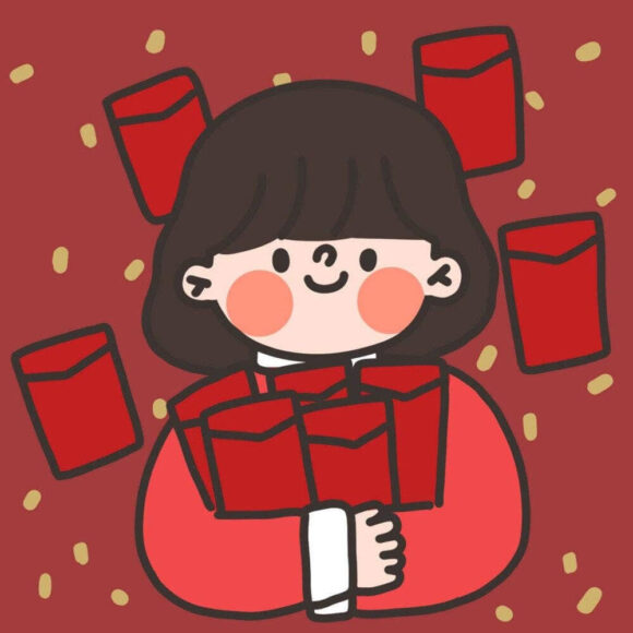 Hình ảnh avatar Tiktok cô gái áo đỏ cute