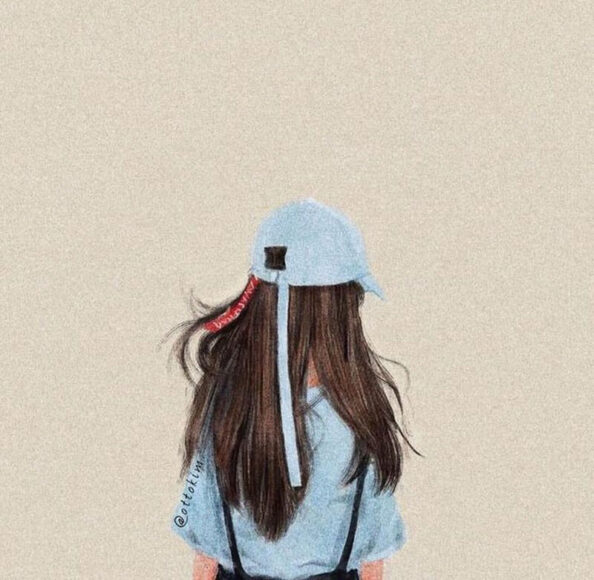 Hình ảnh avatar Tiktok cô gái mặc áo xanh đáng yêu