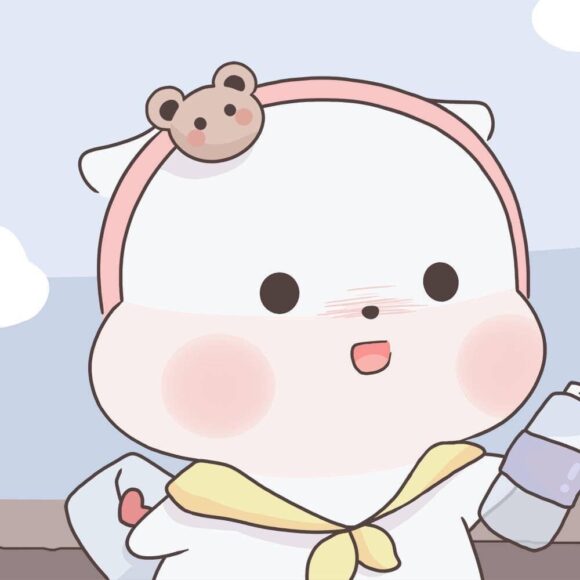Hình avatar gấu hồng xinh xắn