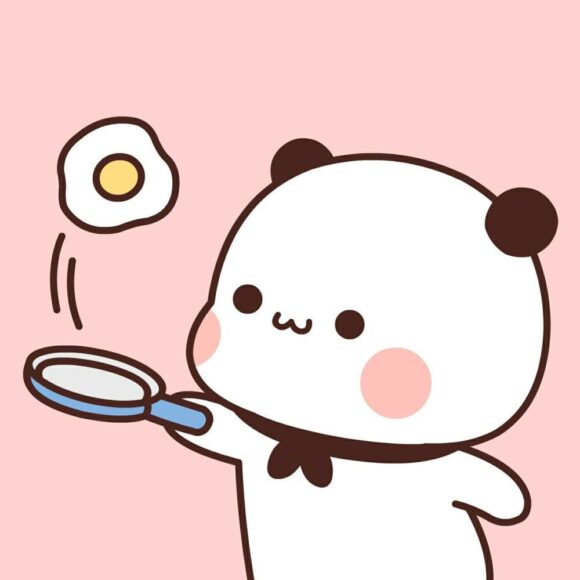 Hình avatar gấu rán trứng