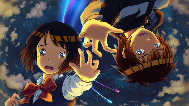 Hình nền Your Name Mitsuha khóc