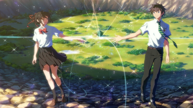 Hình nền Your Name hai người cách xa