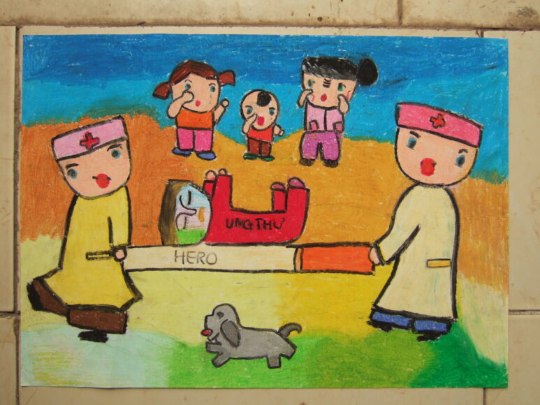 Tranh vẽ chống thuốc lá ý nghĩa cho những người hút thuốc