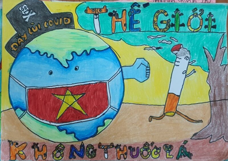 Tranh vẽ thế giới không khói thuốc cực đẹp