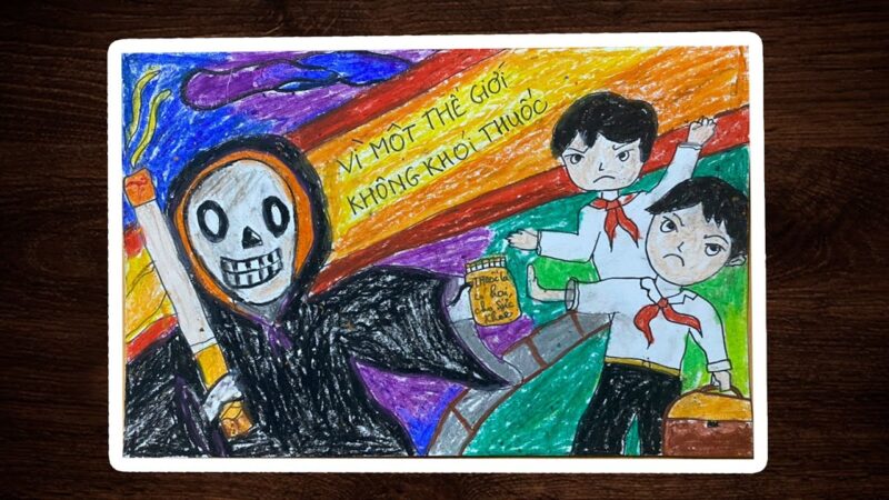 Tranh vẽ thế giới không khói thuốc ý nghĩa