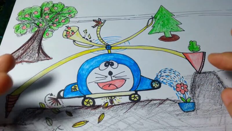 Vẽ Chiếc ô to mơ ước đẹp nhất