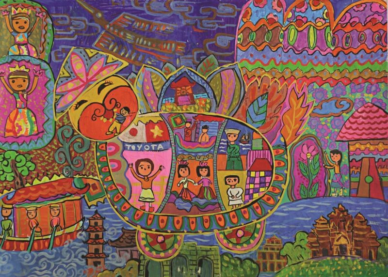 Vẽ tranh chiếc ô tô mơ ước của em