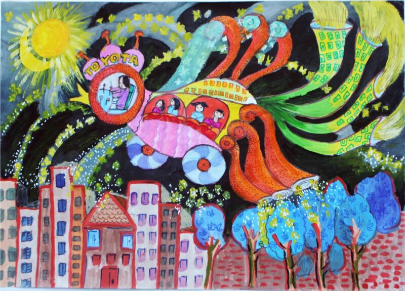 Vẽ tranh chiếc ô tô mơ ước của em đạt giải