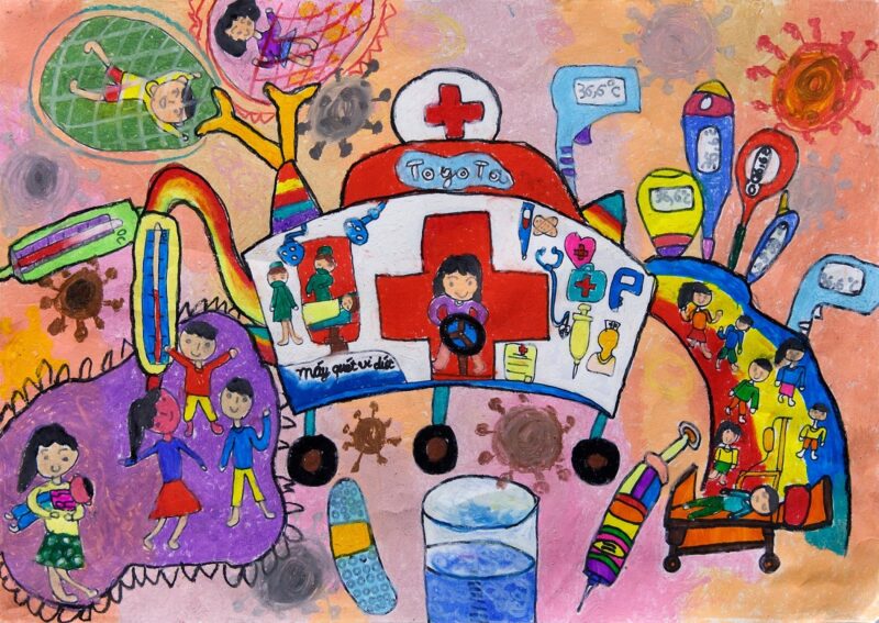 Vẽ tranh chiếc ô tô mơ ước đơn giản đẹp