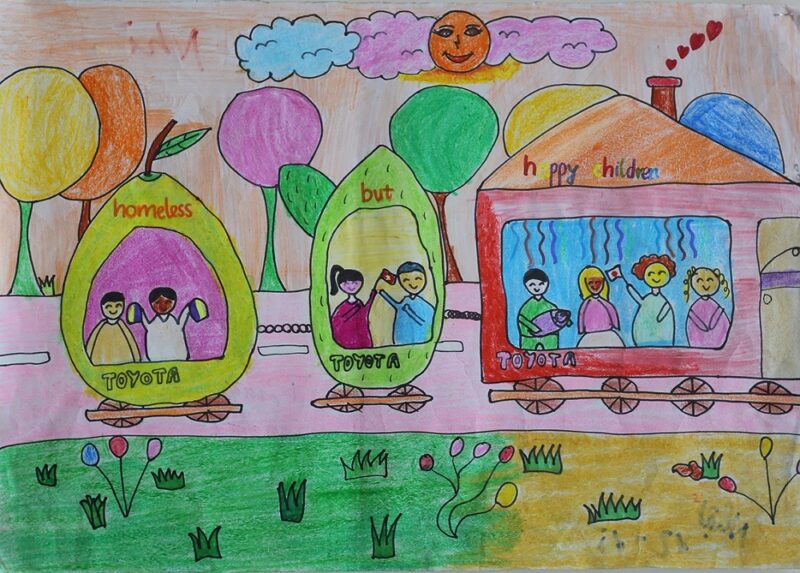 Vẽ tranh chiếc ô tô mơ ước đơn giản mà ý nghĩa