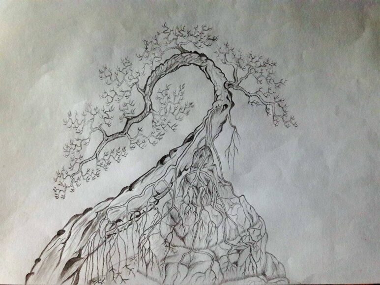 Vẽ tranh đen trắng cực đơn giản