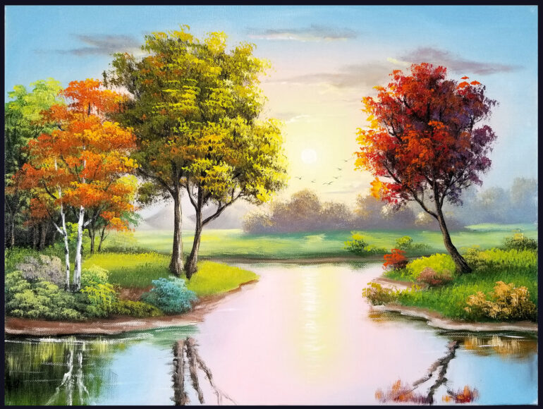 Vẽ tranh phong cảnh thiên nhiên đẹp