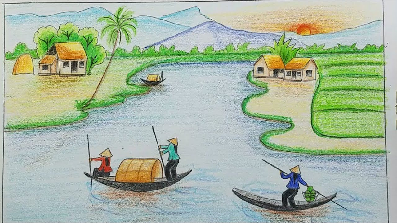 Top 317+ Vẽ Con Sông Hay Nhất - Thtantai2.Edu.Vn