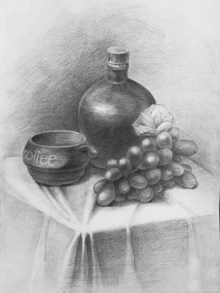 Vẽ tranh tĩnh vật bằng bút chì