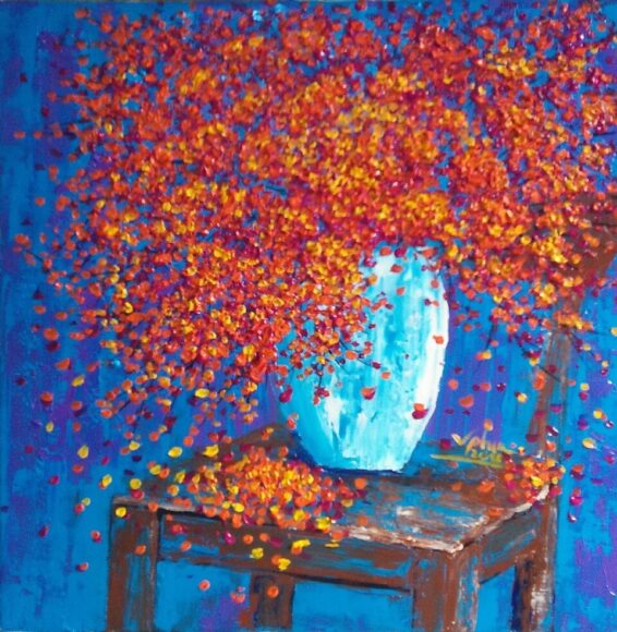 Vẽ tranh tĩnh vật lọ hoa cực đẹp