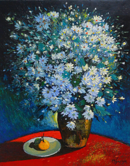 Vẽ tranh tĩnh vật lọ hoa đẹp