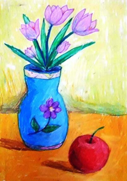 Vẽ tranh tĩnh vật lớp 6 đơn giản