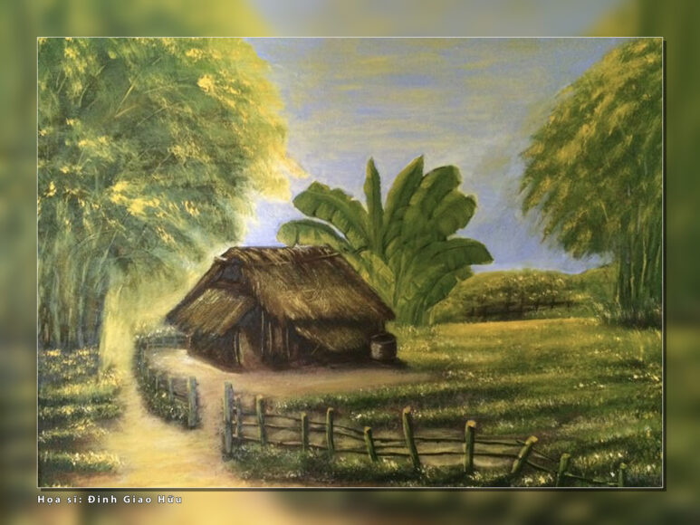 Vẽ tranh tình yêu quê hương đất nước đẹp của họa sĩ Đinh Giao Hữu