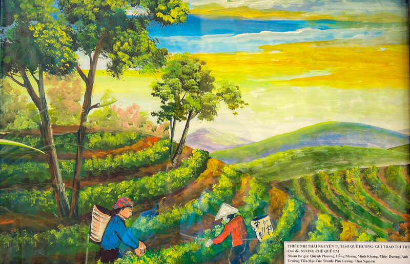 Vẽ tranh tình yêu quê hương đất nước tuyệt đẹp